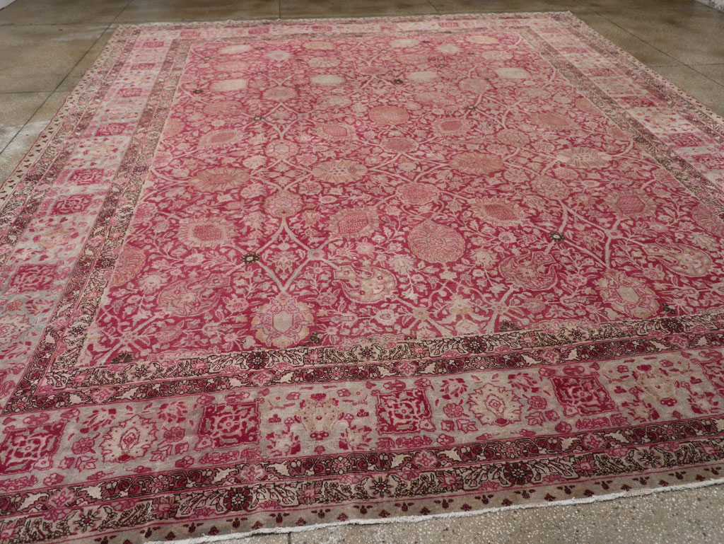 Antique Persian Tabriz Large Room Size Carpet, No.24018 - Gsblank