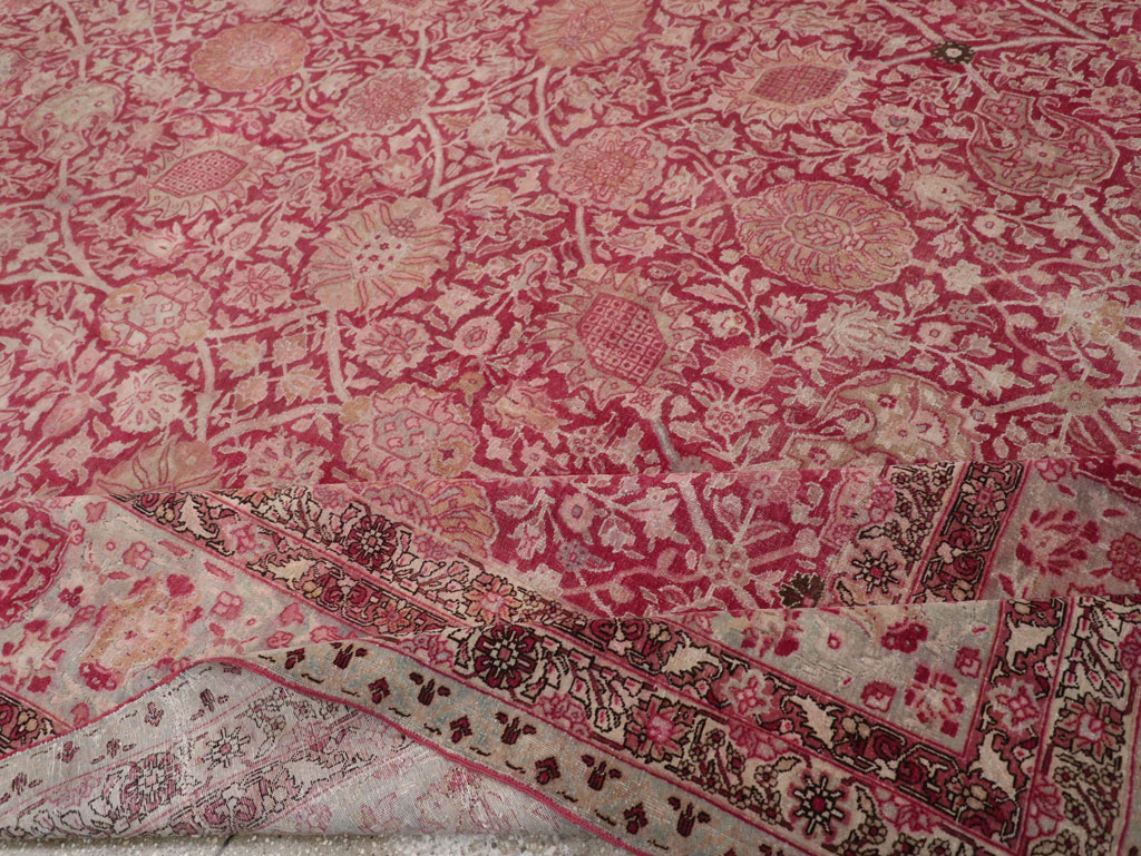 Antique Persian Tabriz Large Room Size Carpet, No.24018 - Gsblank