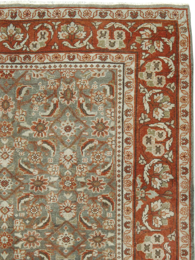 Antique Persian Mahal Gallery Carpet, No.24019 - Gsblank