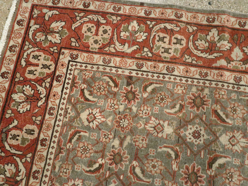 Antique Persian Mahal Gallery Carpet, No.24019 - Gsblank