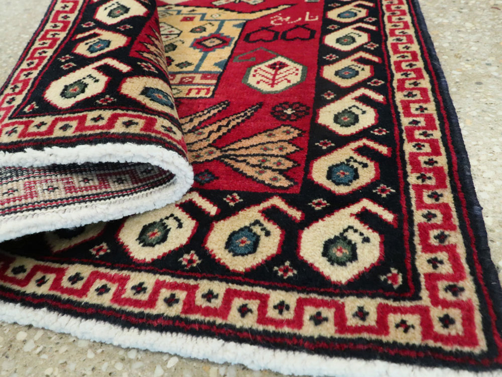 Vintage Persian Tabriz Pictorial Rug (Pair: 1 of 2), No.24028 - Gsblank