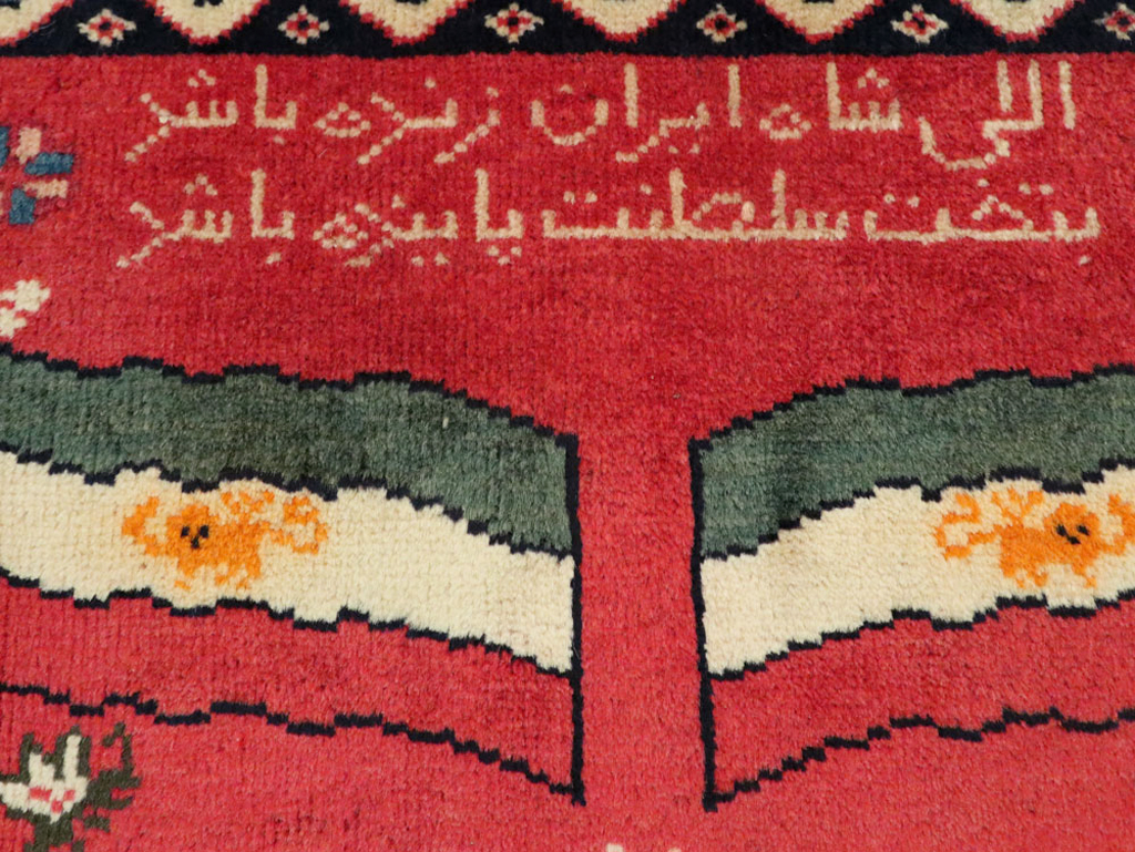 Vintage Persian Tabriz Pictorial Rug (Pair: 2 of 2), No.24029 - Gsblank