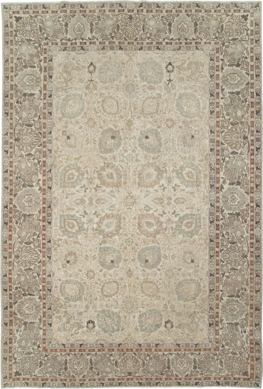Antique Persian Tabriz Small Room Size Carpet, No.24043 - Gsblank