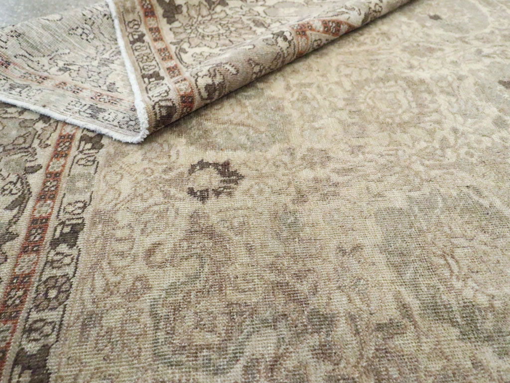Antique Persian Tabriz Small Room Size Carpet, No.24043 - Gsblank