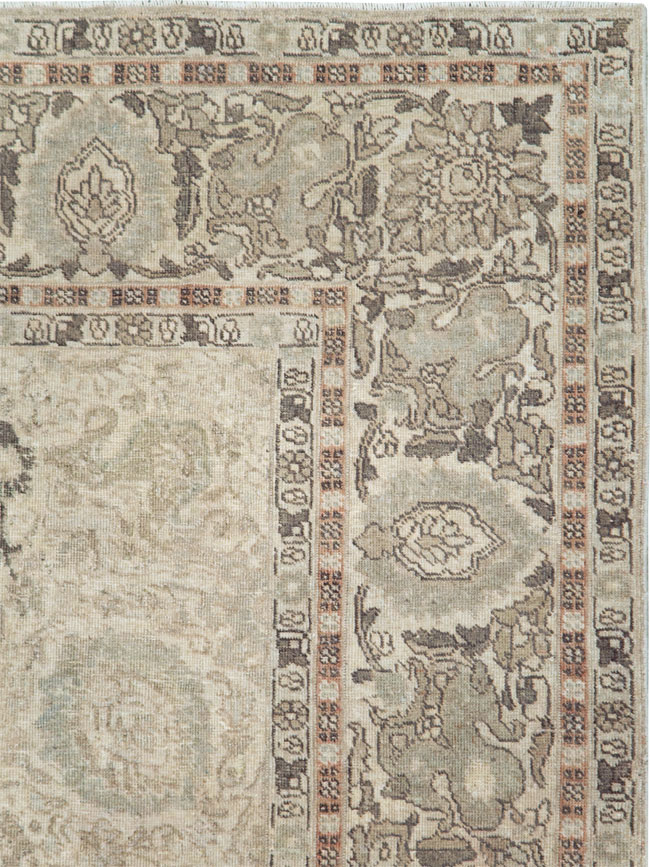 Antique Persian Tabriz Small Room Size Carpet, No.24043 - Gsblank