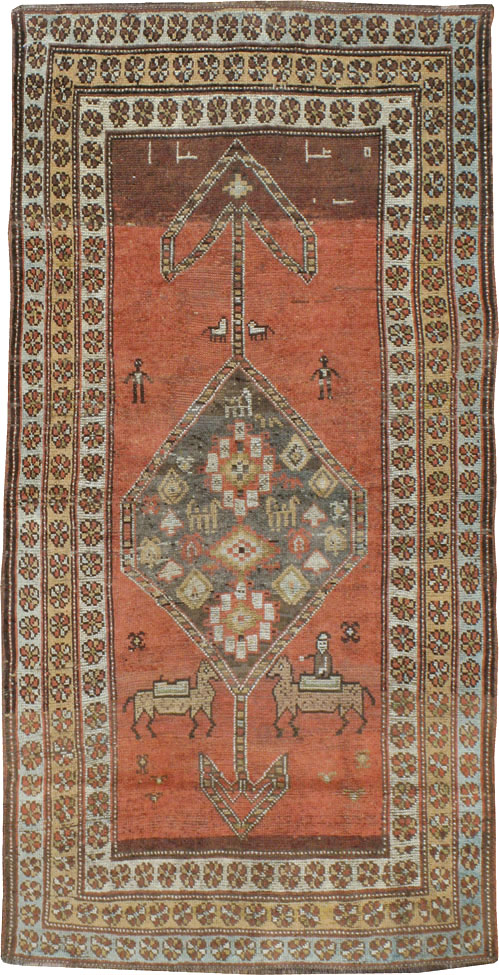 Antique Persian Malayer Rug, No.24046 - Gsblank