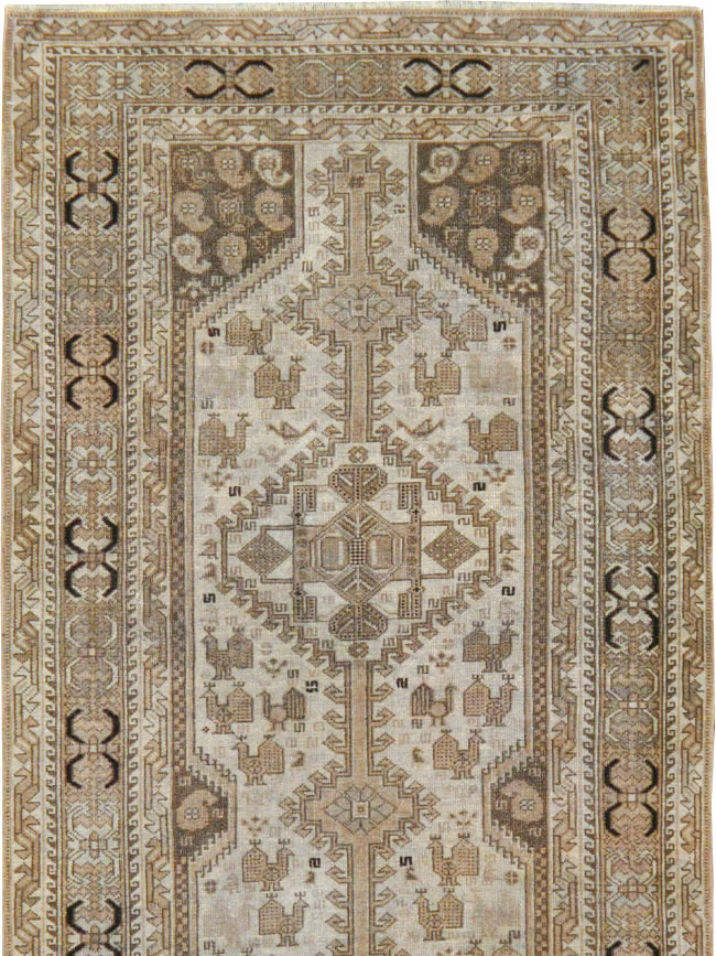 Antique Persian Shiraz Long Runner, No.24051 - Gsblank