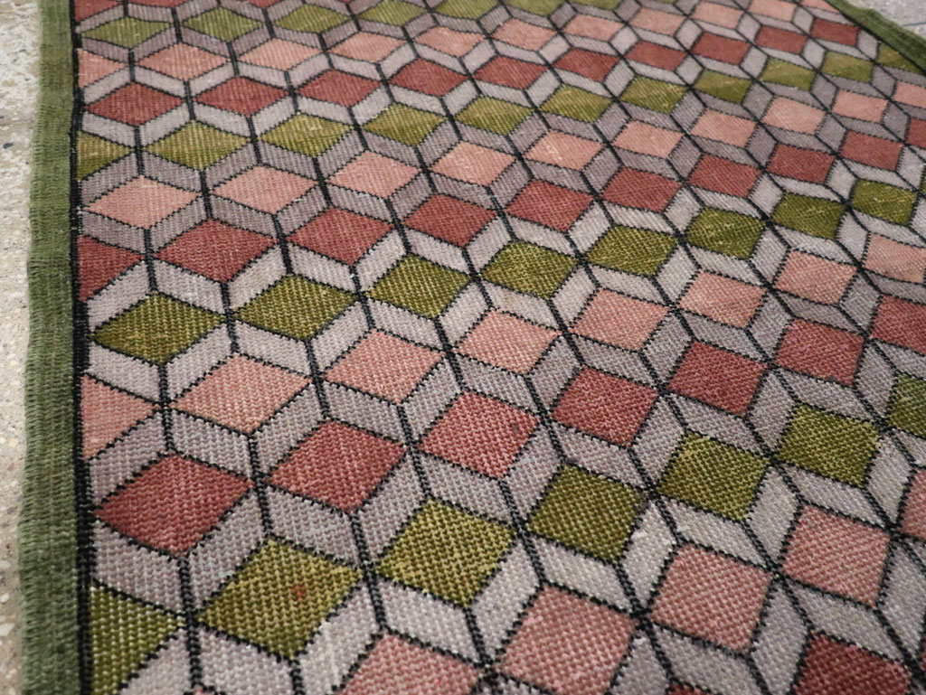 Vintage Anatolian Deco Rug, No.24065 - Gsblank