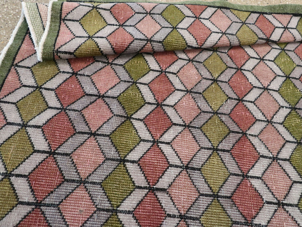 Vintage Anatolian Deco Rug, No.24065 - Gsblank