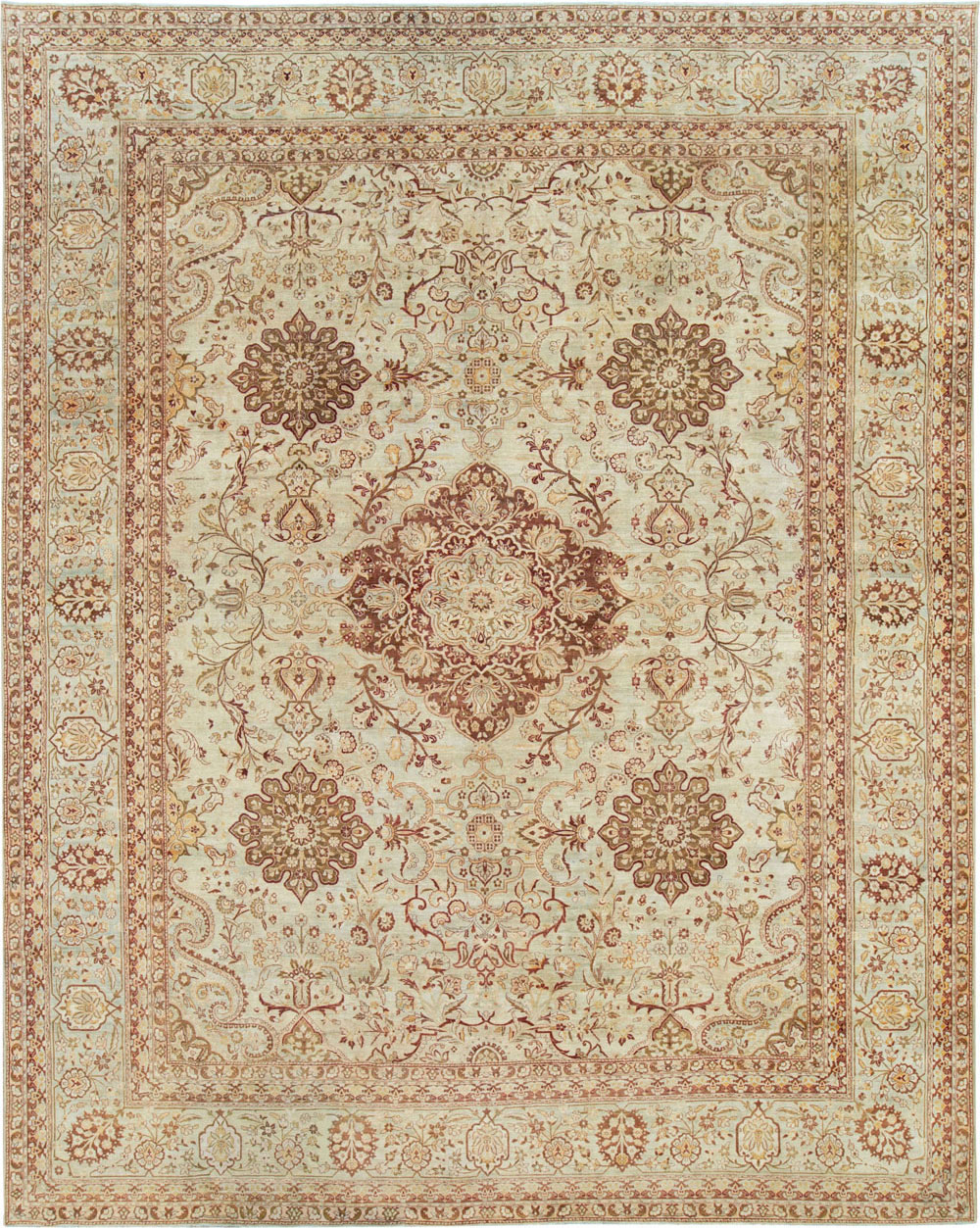 Antique Persian Lavar Kerman Carpet, No.24067 - Gsblank