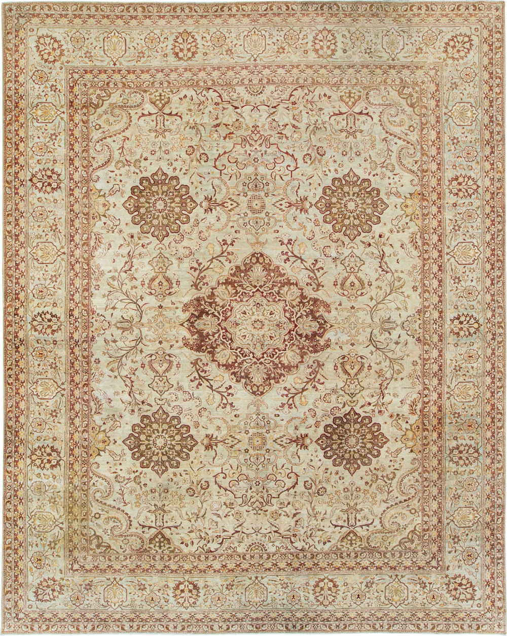 Antique Persian Lavar Kerman Carpet, No.24067 - Gsblank