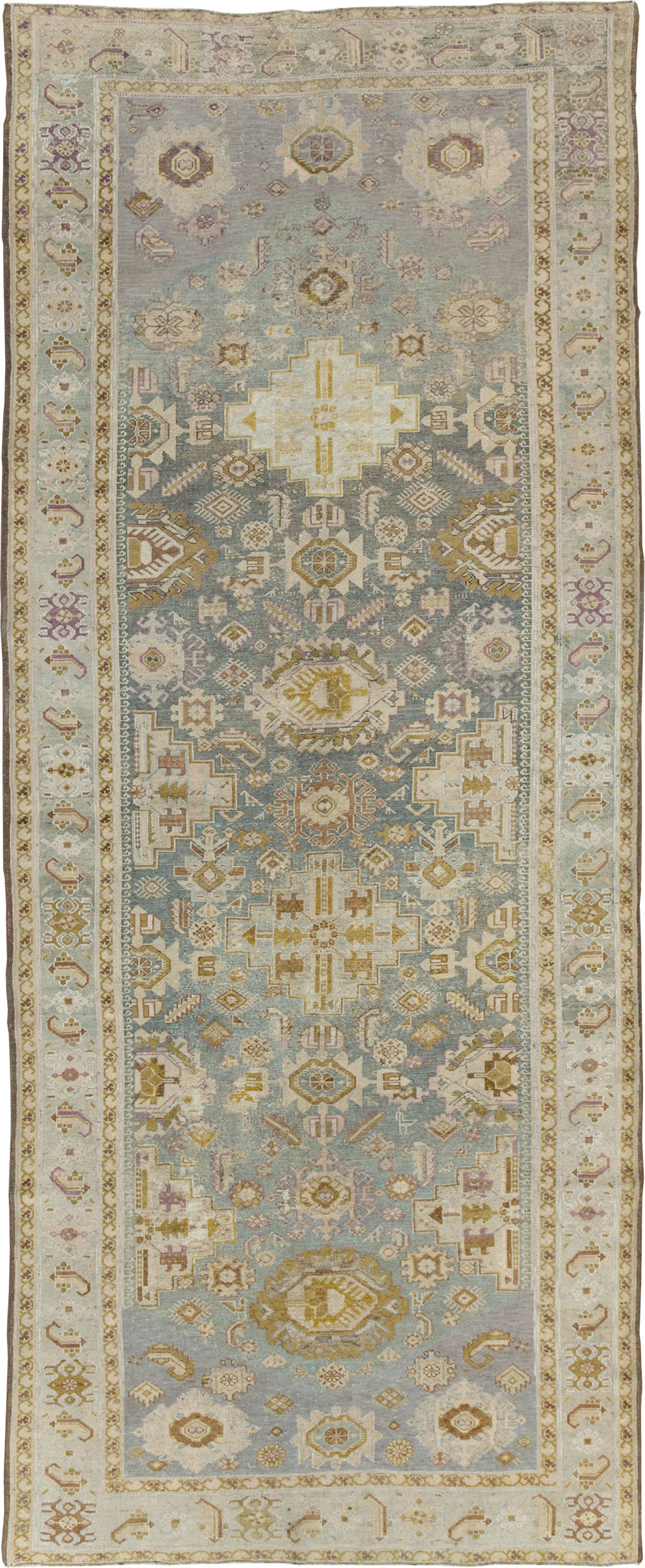 Antique Persian Malayer Wide Gallery Runner, No.24083 - Gsblank