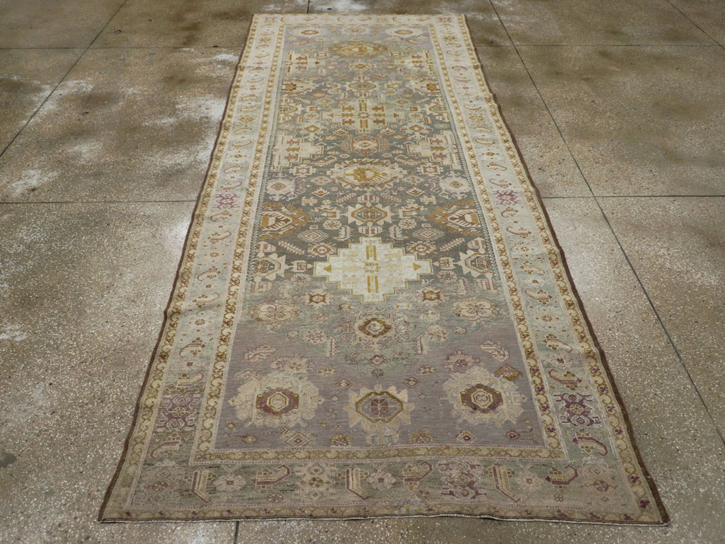 Antique Persian Malayer Wide Gallery Runner, No.24083 - Gsblank