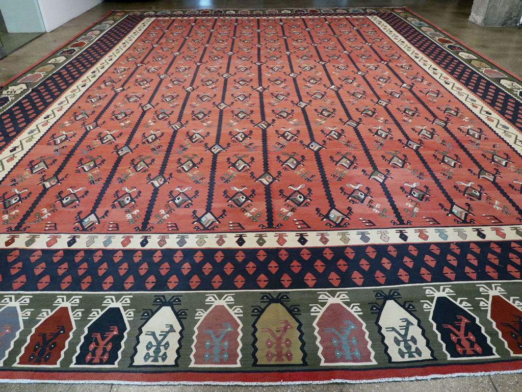 Oversize Vintage Turkish Kilim, No.24086 - Gsblank