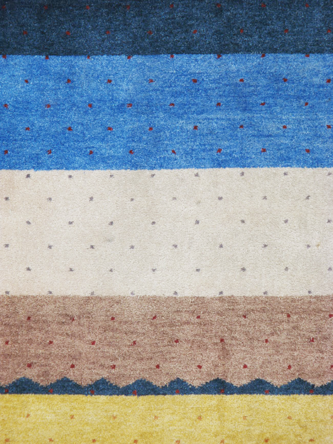 Modern Indian Gabbeh Style Accent Rug, No.24089 - Gsblank