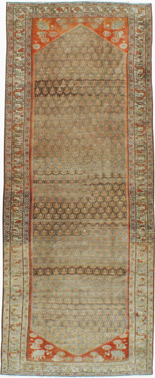 Vintage Persian Malayer Gallery Carpet, No.24091 - Gsblank
