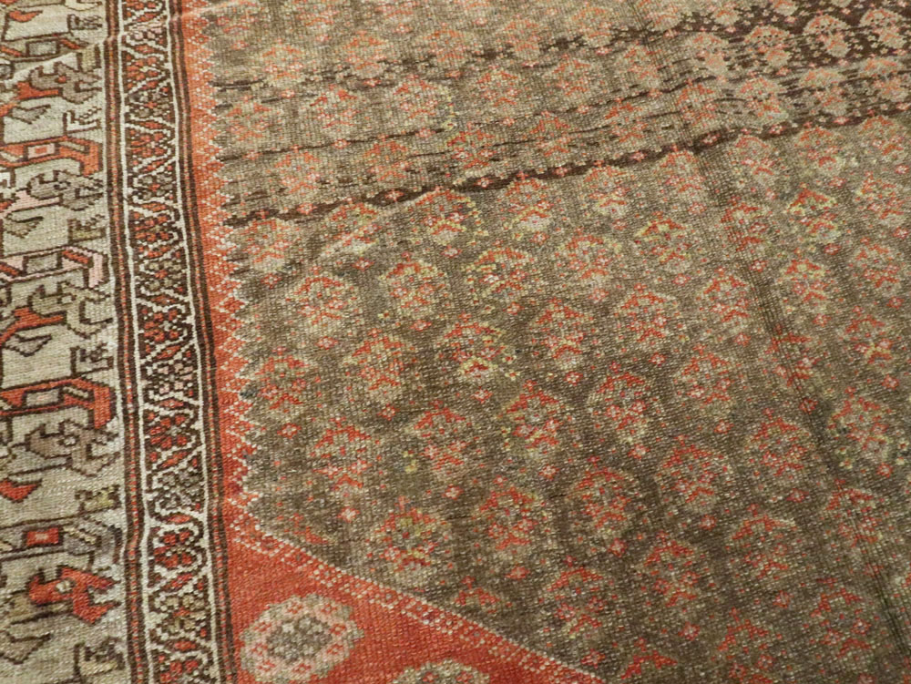 Vintage Persian Malayer Gallery Carpet, No.24091 - Gsblank