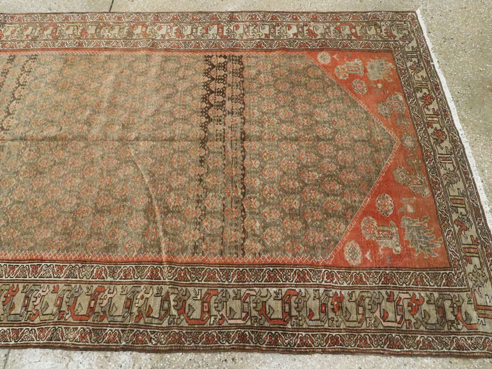 Vintage Persian Malayer Gallery Carpet, No.24091 - Gsblank