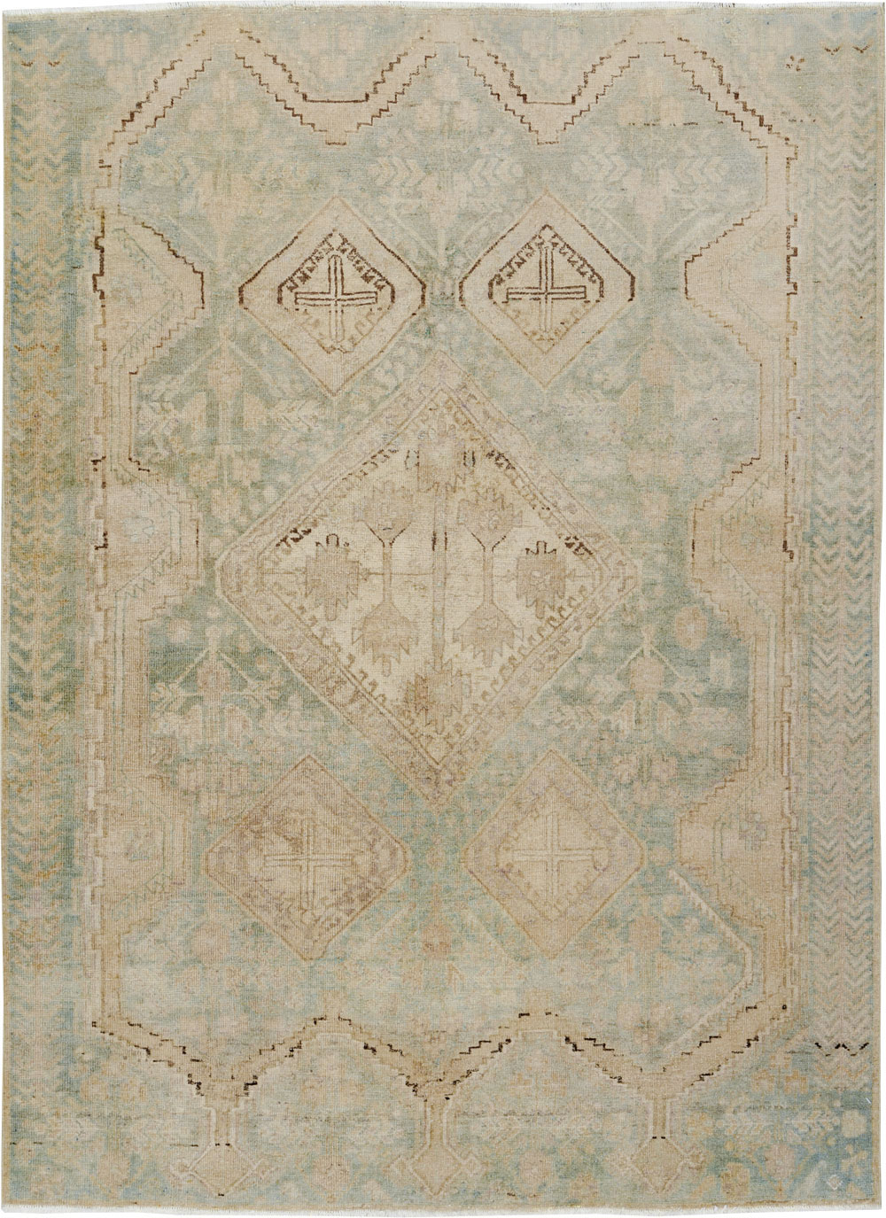 Vintage Persian Afshar Rug, No.24098 - Gsblank