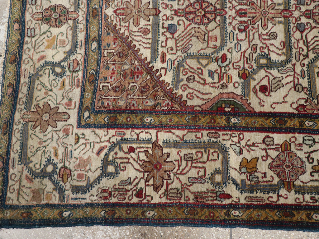 Antique Indian Agra Rug, No.24099 - Gsblank