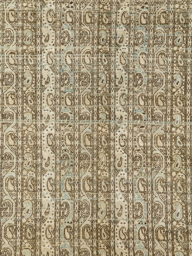Vintage Persian Quom Room Size Carpet, No.24103 - Gsblank