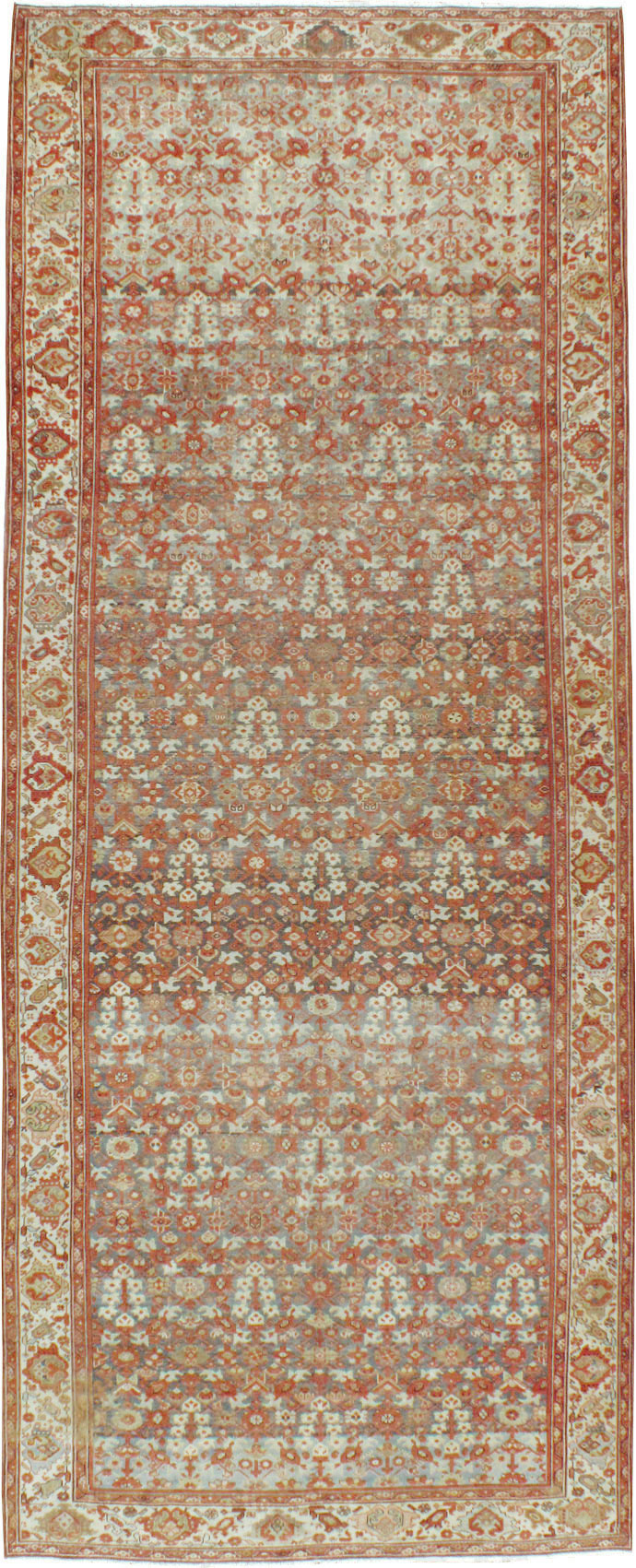 Vintage Persian Malayer Gallery Carpet, No.24105 - Gsblank