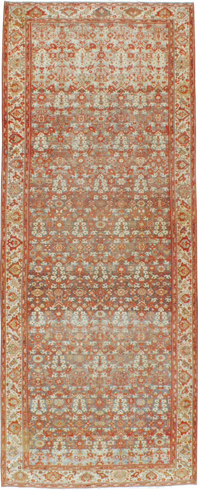 Vintage Persian Malayer Gallery Carpet, No.24105 - Gsblank
