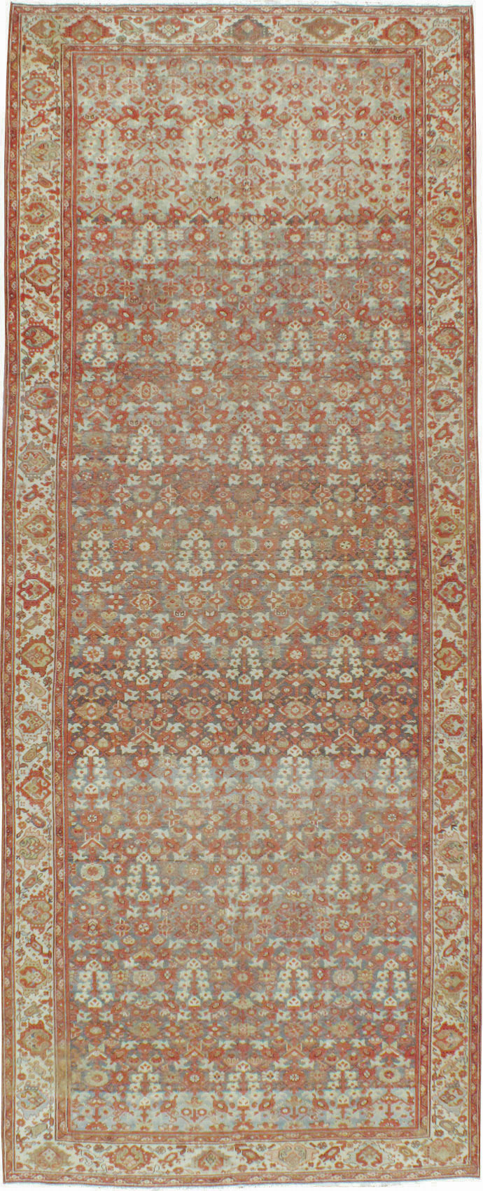 Vintage Persian Malayer Gallery Carpet, No.24105 - Gsblank