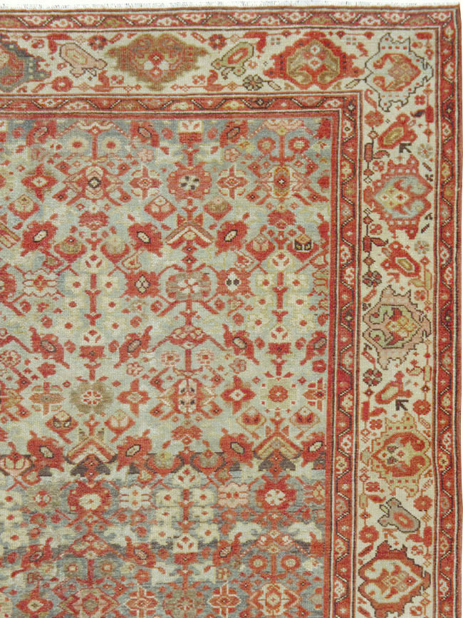 Vintage Persian Malayer Gallery Carpet, No.24105 - Gsblank