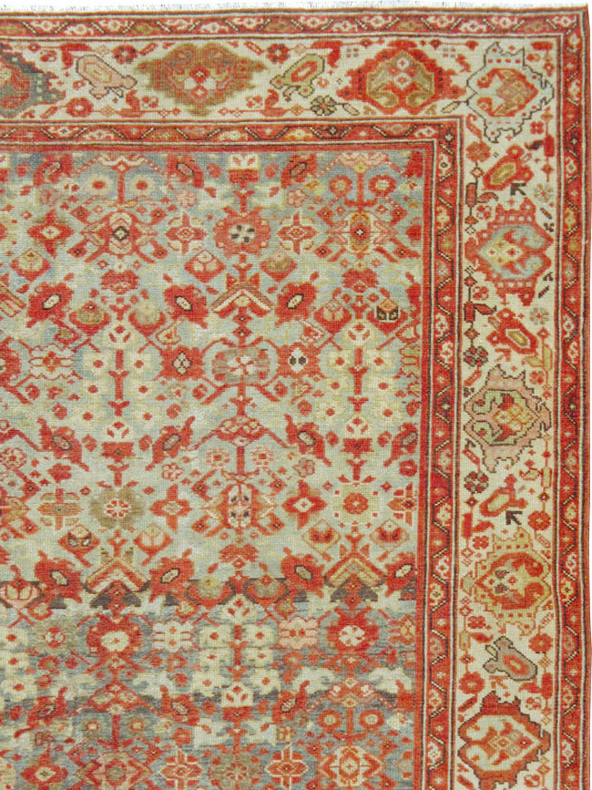 Vintage Persian Malayer Gallery Carpet, No.24105 - Gsblank