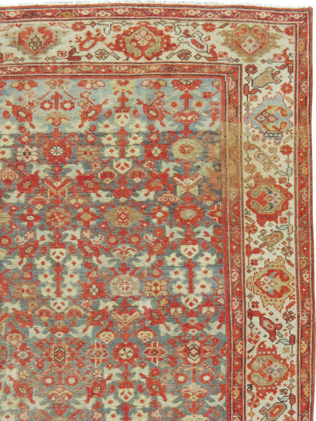 Vintage Persian Malayer Gallery Carpet, No.24105 - Gsblank
