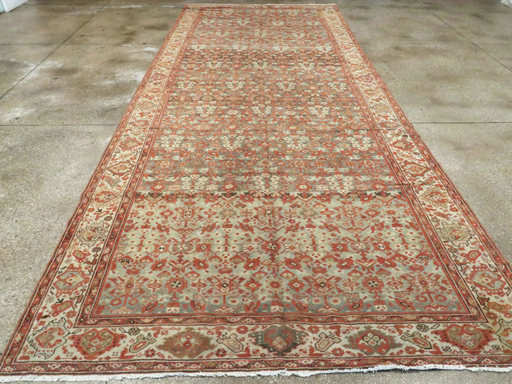 Vintage Persian Malayer Gallery Carpet, No.24105 - Gsblank