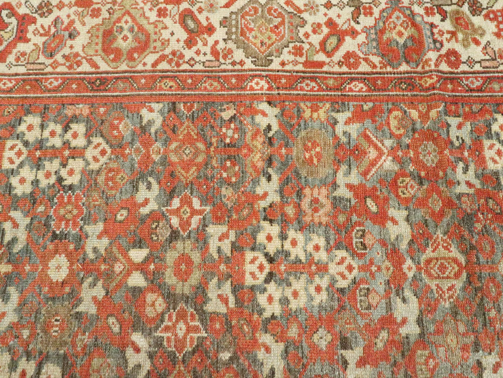 Vintage Persian Malayer Gallery Carpet, No.24105 - Gsblank