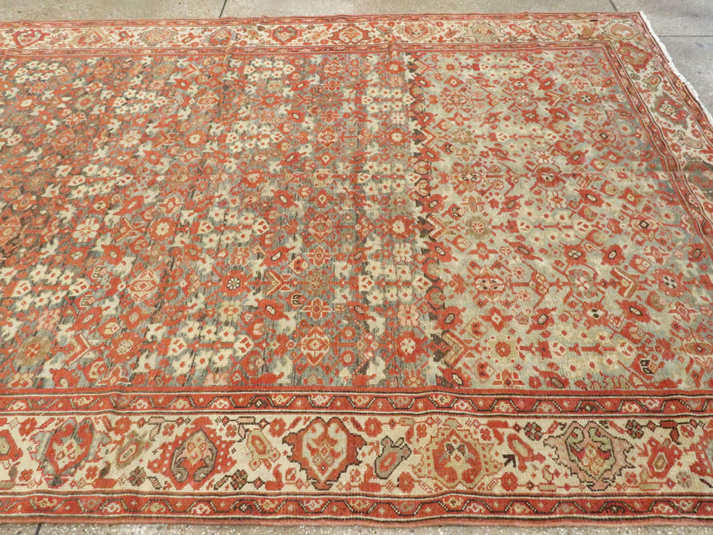 Vintage Persian Malayer Gallery Carpet, No.24105 - Gsblank
