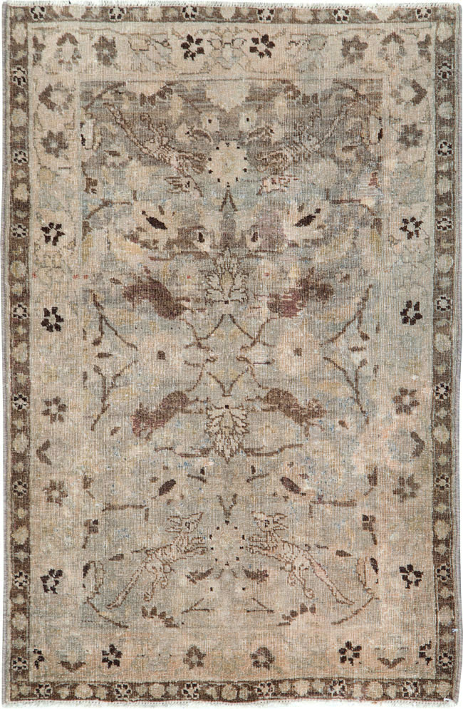 Vintage Persian Sarouk Rug, No.24108 - Gsblank