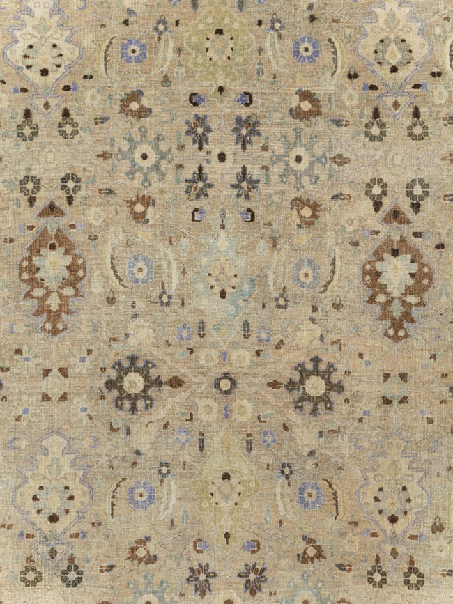 Vintage Persian Mahal Square Room Size Carpet, No.24117 - Gsblank