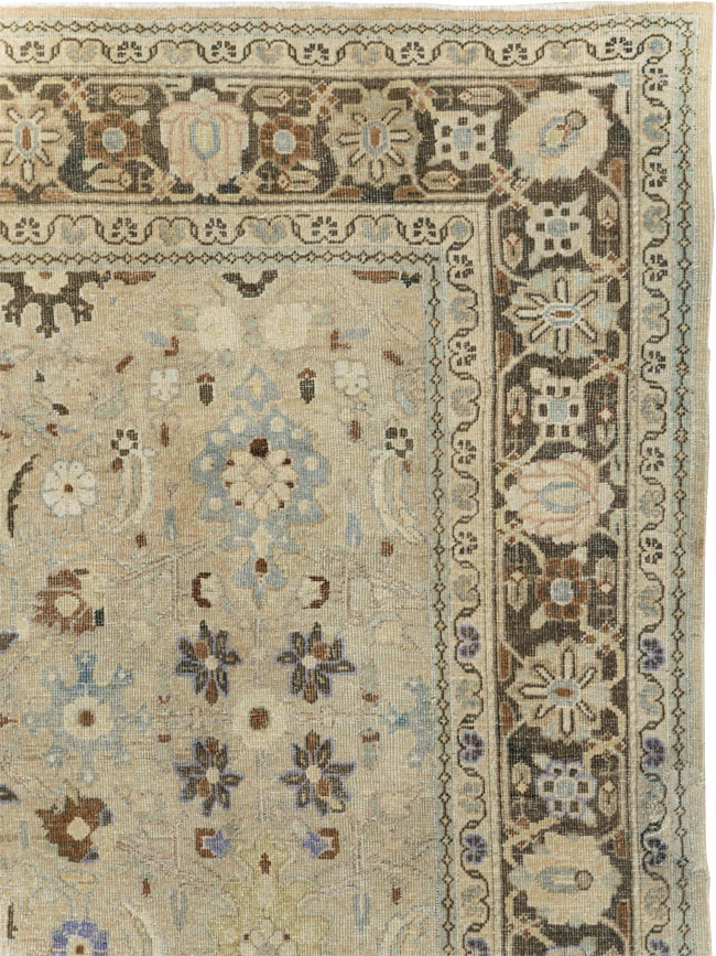 Vintage Persian Mahal Square Room Size Carpet, No.24117 - Gsblank