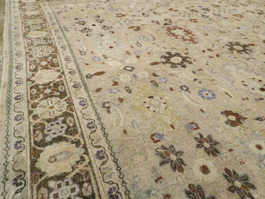 Vintage Persian Mahal Square Room Size Carpet, No.24117 - Gsblank