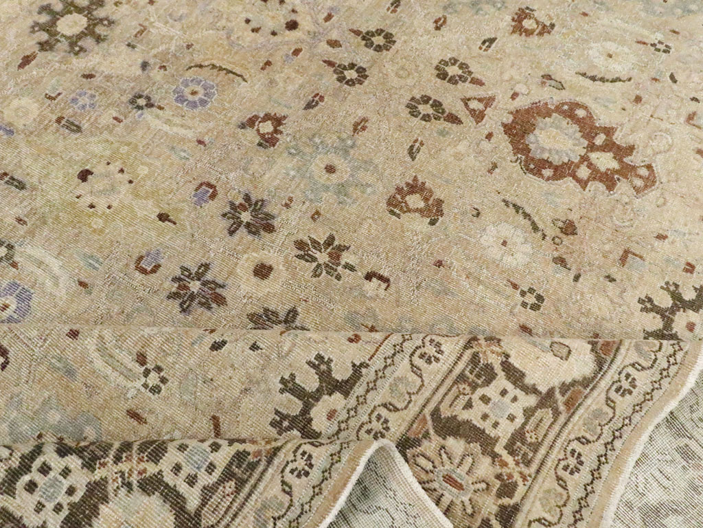Vintage Persian Mahal Square Room Size Carpet, No.24117 - Gsblank