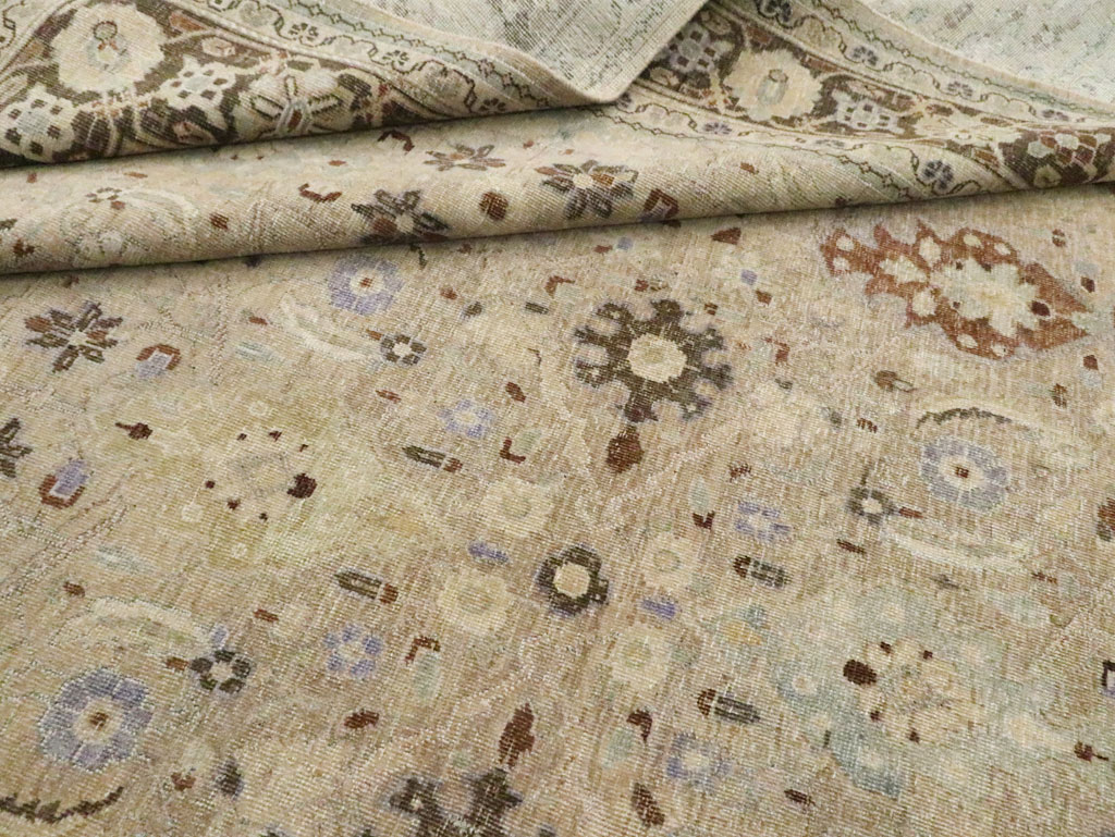 Vintage Persian Mahal Square Room Size Carpet, No.24117 - Gsblank