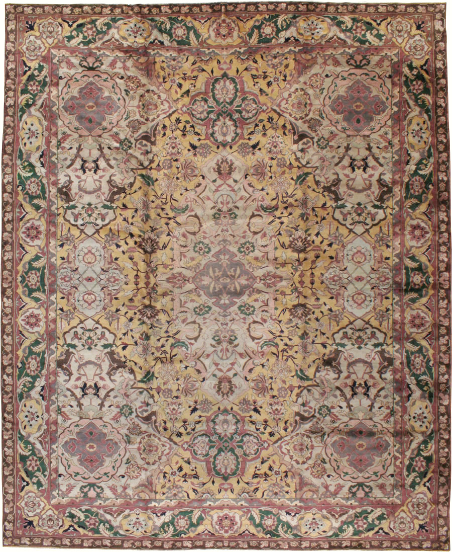 Vintage Indian Lahore Carpet, No.24126 - Gsblank