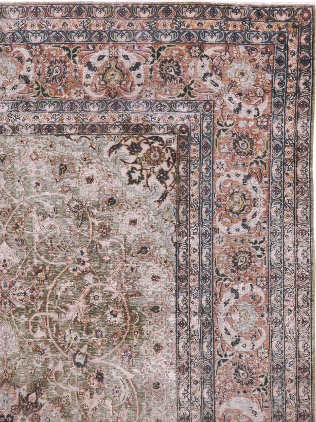 Vintage Indian Lahore Carpet, No.24159 - Gsblank