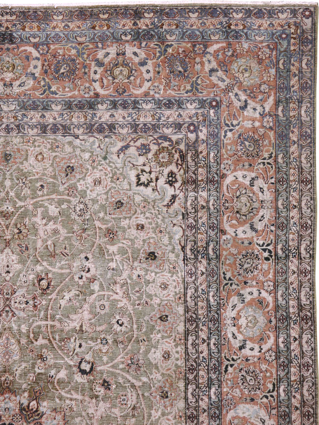Vintage Indian Lahore Carpet, No.24159 - Gsblank