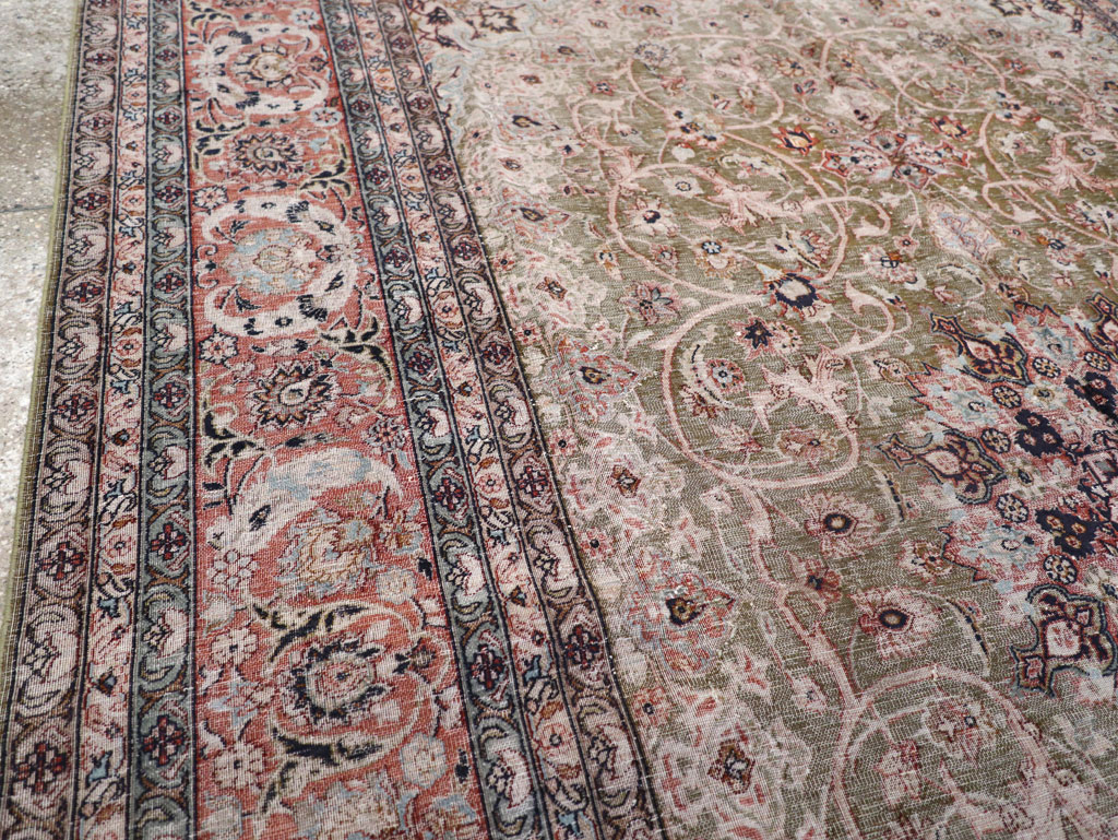 Vintage Indian Lahore Carpet, No.24159 - Gsblank