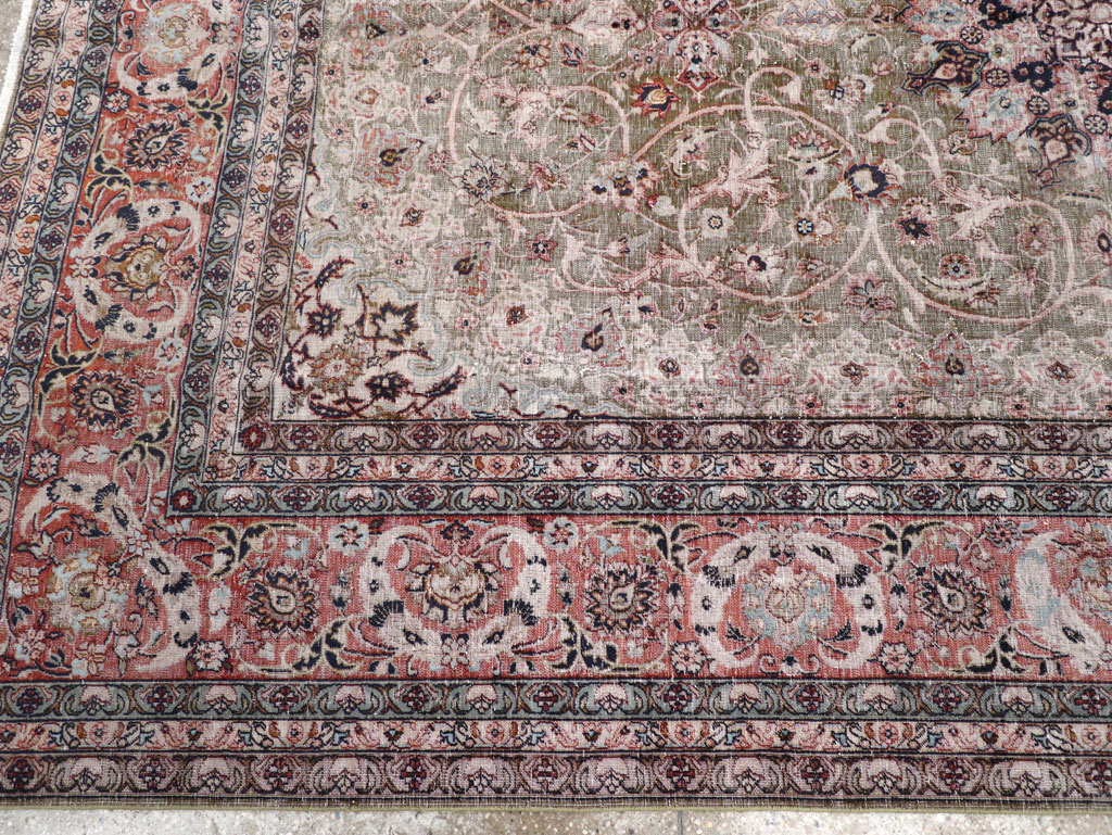 Vintage Indian Lahore Carpet, No.24159 - Gsblank