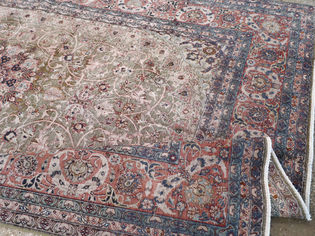 Vintage Indian Lahore Carpet, No.24159 - Gsblank