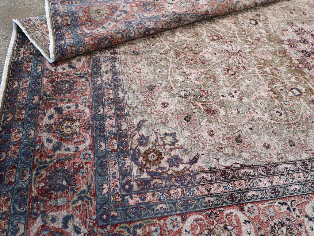 Vintage Indian Lahore Carpet, No.24159 - Gsblank