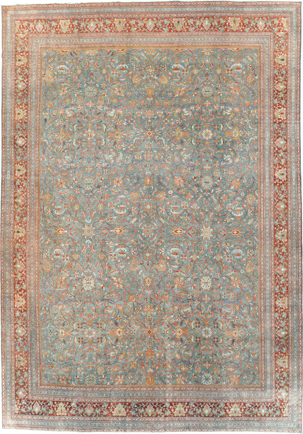 Antique Persian Mahal Oversize Carpet, No.24166 - Gsblank