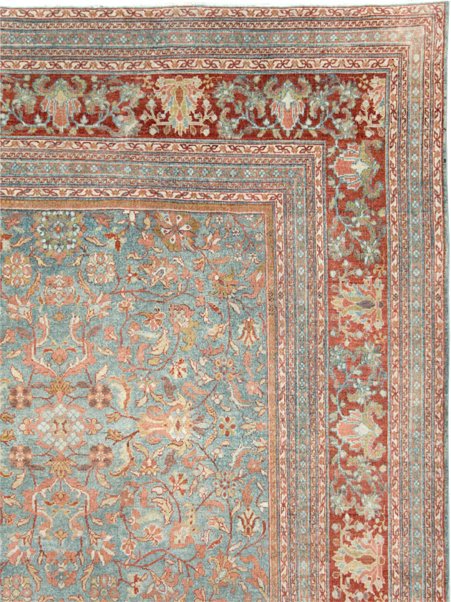 Antique Persian Mahal Oversize Carpet, No.24166 - Gsblank