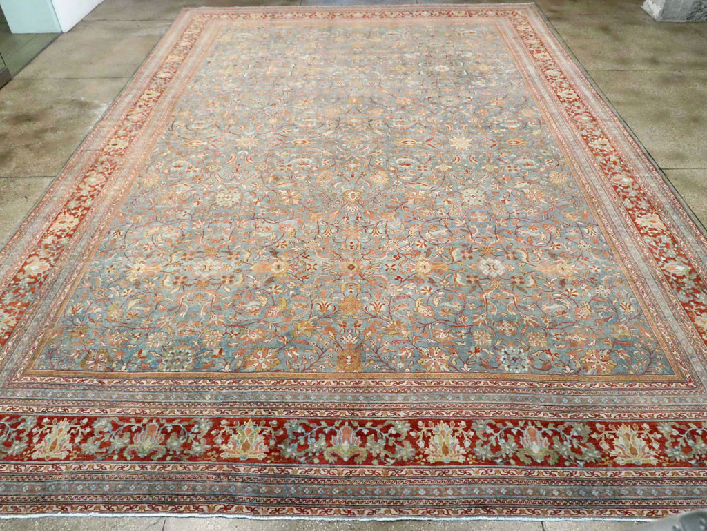 Antique Persian Mahal Oversize Carpet, No.24166 - Gsblank
